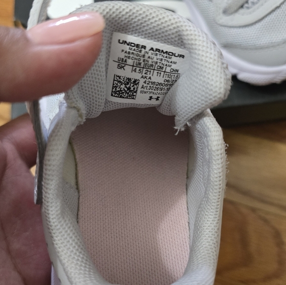 Under Armour Kids' Gray Sneakers - Picture 7 of 8